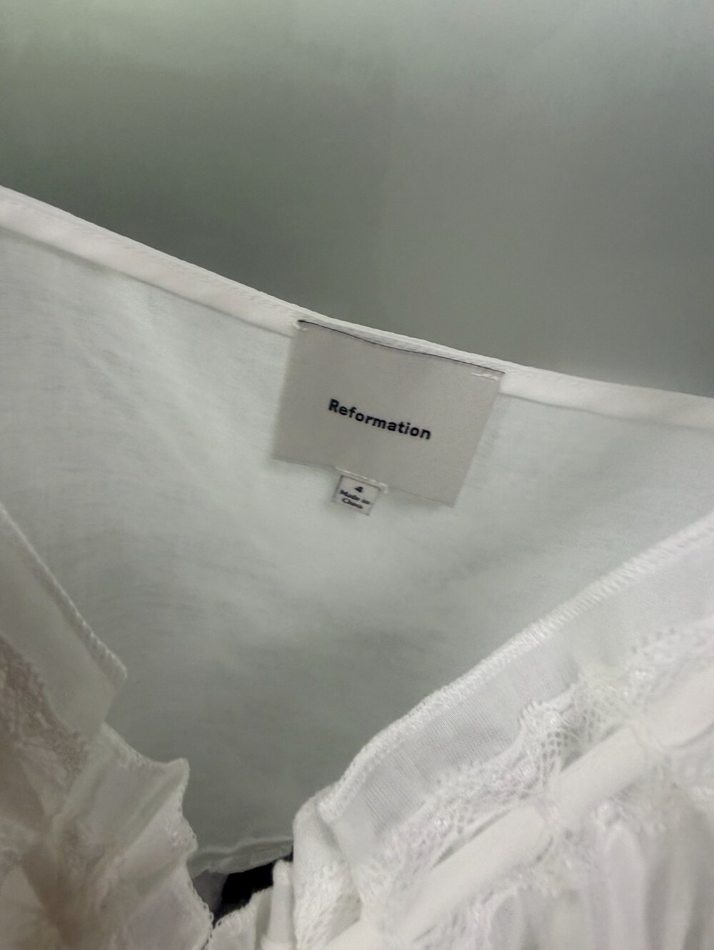 Reformation Eveline Top In White - Picture 13 of 15